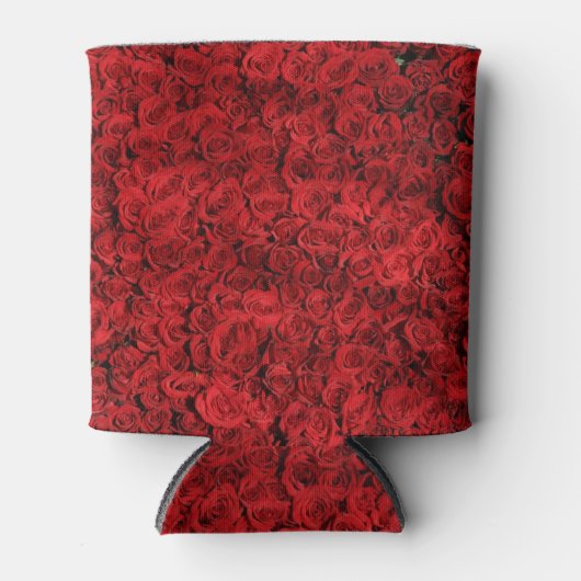 Rode rozen smash blikjeskoeler (Voorkant)