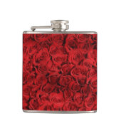 Rode rozen smash heupfles (Voorkant)