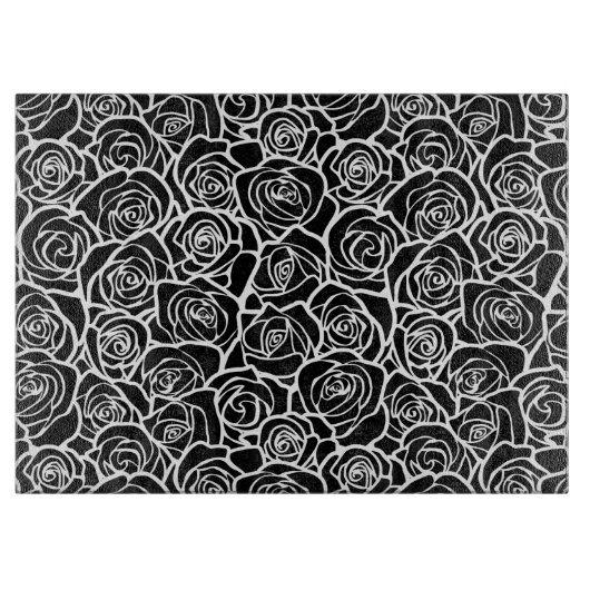  rode rozen snijplank (Voorkant)