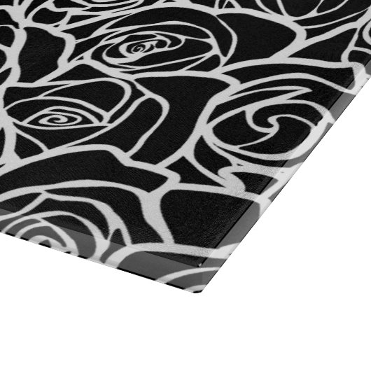 rode rozen snijplank (Hoek)