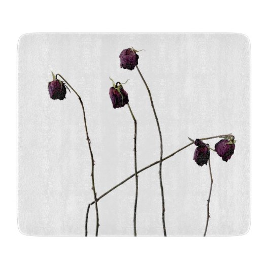 Rode rozen snijplank (Voorkant)