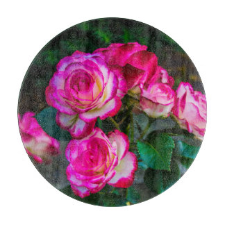 Rode rozen snijplank