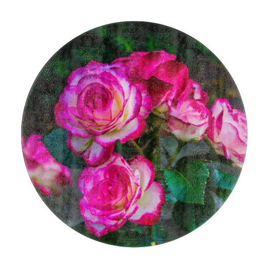 Rode rozen snijplank (Voorkant)