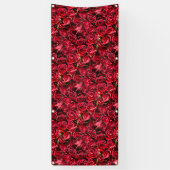 Rode rozen spandoek (Verticaal)