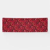 Rode rozen spandoek (Horizontaal)