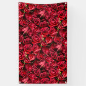 Rode rozen spandoek (Verticaal)