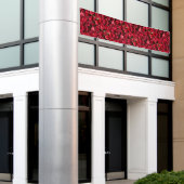 Rode rozen spandoek (Buitenkant Gebouw)