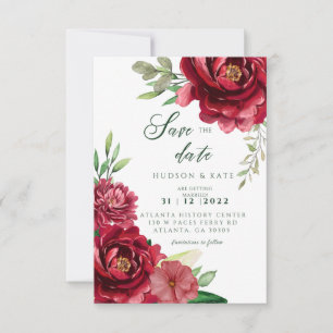 Rode rozen sparen de Datum Save The Date