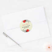  rode rozen sparen de datum Sticker (Envelop)