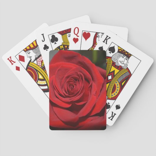 Rode Rozen Speelkaarten (Achterkant)