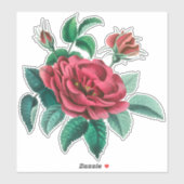  rode rozen sticker (Vel)