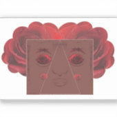 Rode rozen. sticker (Voorkant)