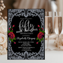 Rode rozen, strepen Gotische 50e verjaardag