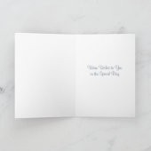 Rode rozen, strepen Gotische Verjaardag Kaart (Binnen)