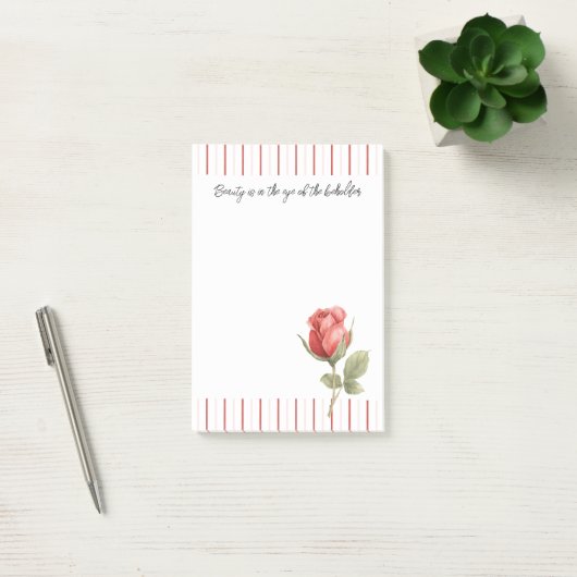 Rode Rozen Strepen Post-it® Notes (Kantoor)