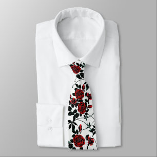 Rode rozen. stropdas