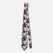 Rode rozen. stropdas (Voorkant)