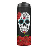  rode rozen Suikerhuid Thermosbeker (Voorkant)