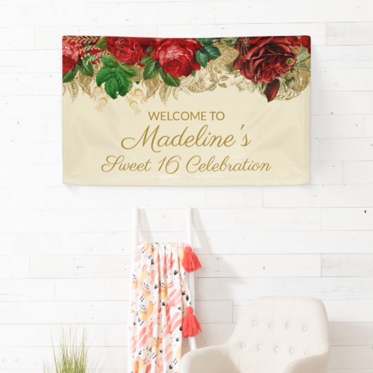  rode rozen Sweet 16 Spandoek (Insitu)