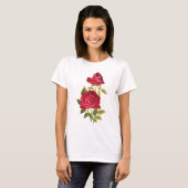 Rode rozen t-shirt (Voorkant volledig)