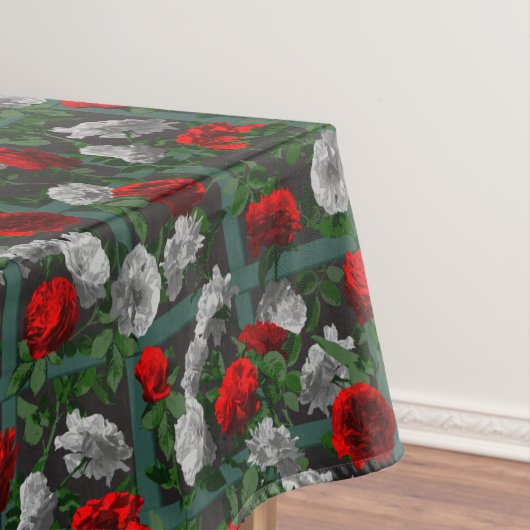 Rode rozen tafelkleed (Voorbeeld)