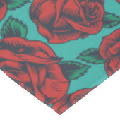 Rode rozen tafelkleed (Gekanteld)