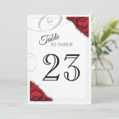 Rode Rozen Tafelnummer (Staand voorkant)