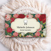 Rode Rozen Tand Tandheelkundige kliniek Tandarts Visitekaartje