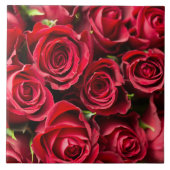 Rode rozen tegeltje (Voorkant)