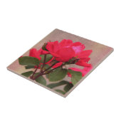 Rode rozen tegeltje (Zijkant)