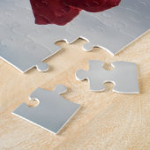 Rode rozen tegen een heldere blauwe hemel legpuzzel (Zijkant)