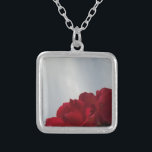 Rode rozen tegen een heldere blauwe hemel zilver vergulden ketting<br><div class="desc">Red Roses Against a Bright Blue Sky Foto van Sandy Closs,  genomen op Lake Arrowiad. "rode rozen""rode rozen""roze rozen""roze rozen""bruiloften""liefdescadeau""rode bloemen""rode bloemen""rode roze" rode blauwe rozen rozen "geschenken met rozen"</div>