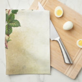  rode rozen theedoek (Quarter Fold)