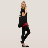 Rode Rozen Tote Bag (Op model)