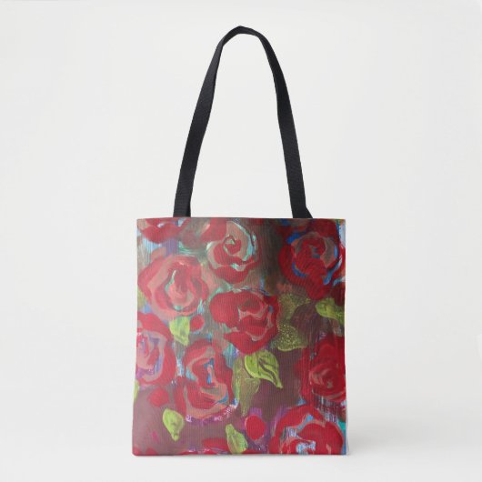 Rode Rozen Tote Bag (Voorkant)