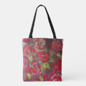 Rode Rozen Tote Bag (Achterkant)