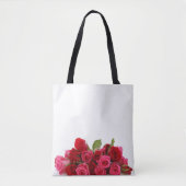 Rode rozen tote bag (Voorkant)