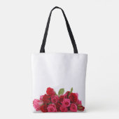Rode rozen tote bag (Achterkant)
