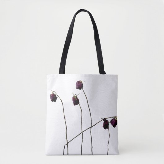 Rode rozen tote bag (Voorkant)