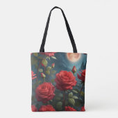 Rode Rozen Tote Bag (Achterkant)
