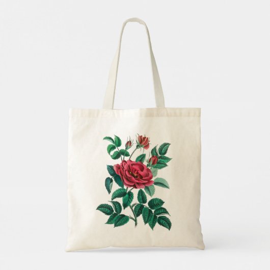 rode rozen tote bag (Achterkant)