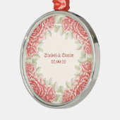 Rode Rozen Trouwen Save the Date ornament (Links)