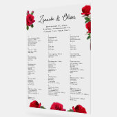 Rode Rozen Trouwstoel Grafiek Acryl Teken Acryl Bord (Hoek)