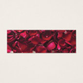 Rode Rozen Trouwwebsite RSVP Mini Visitekaartjes (Voorkant)