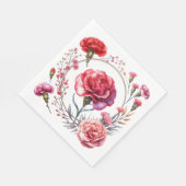 Rode Rozen Tuin Servet (Hoek)
