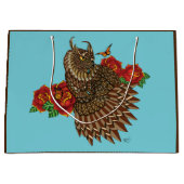 Rode Rozen Uil Blauw Groot Cadeauzakje (Voorkant)