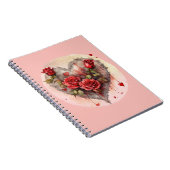 Rode Rozen Valentijn  Notitieboek (Rechterzijde)