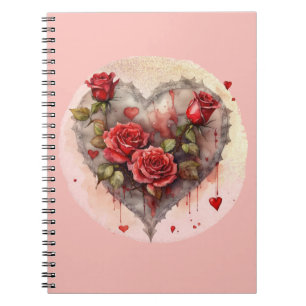 Rode Rozen Valentijn  Notitieboek