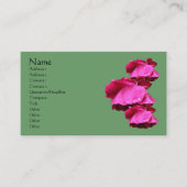 Rode rozen ventilator visitekaartje (Voorkant)