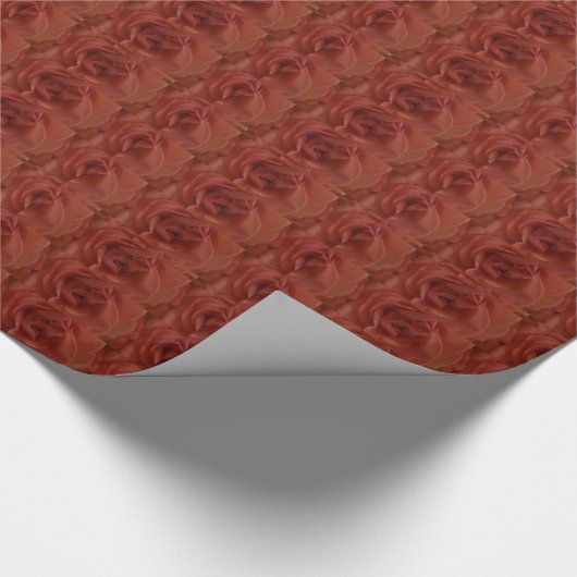 Rode rozen, verpakkingspapier cadeaupapier (Hoek)